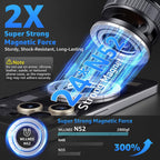 Vacuum Magnetic Car Phone Holder – 360° MagSafe Suction Mount