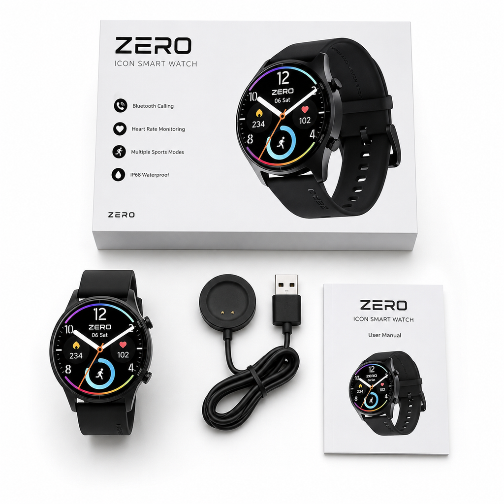 ZERO ICON Smart Watch – Style Meets Smart Technology
