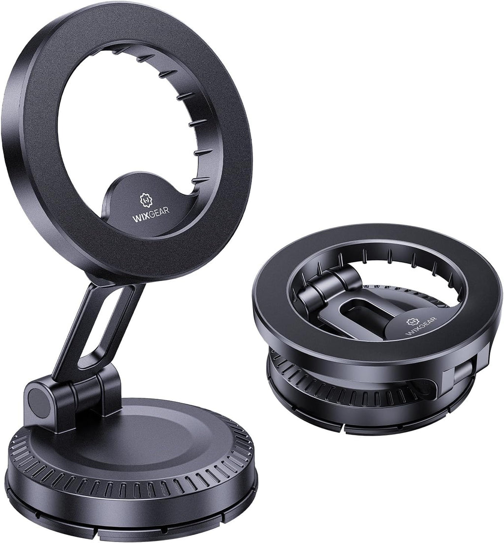 Foldable Magnetic Dashboard Car Mount – 360° MagSafe Holder