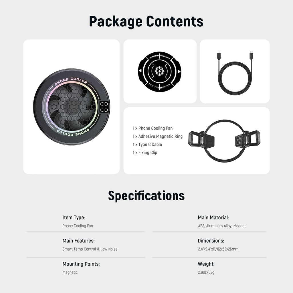 ArcticCool Magnetic Phone Cooler – Instant Cooling for Gaming & Streaming