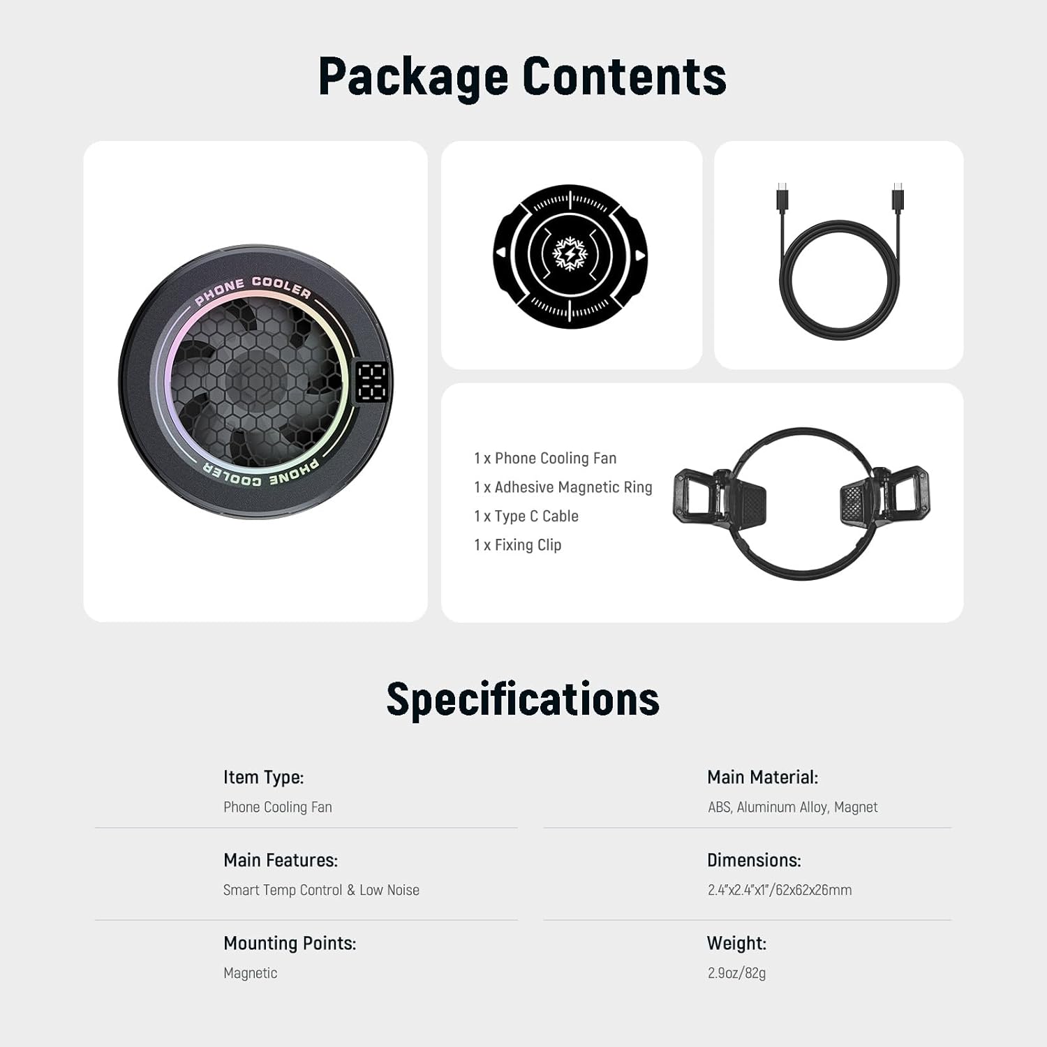 ArcticCool Magnetic Phone Cooler – Instant Cooling for Gaming & Streaming