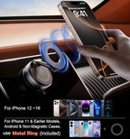 Portable Magnetic Phone Holder with Reusable Vacuum Suction
