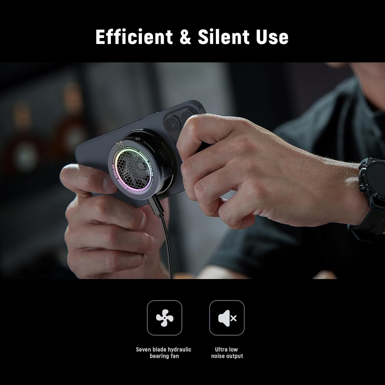 ArcticCool Magnetic Phone Cooler – Instant Cooling for Gaming & Streaming