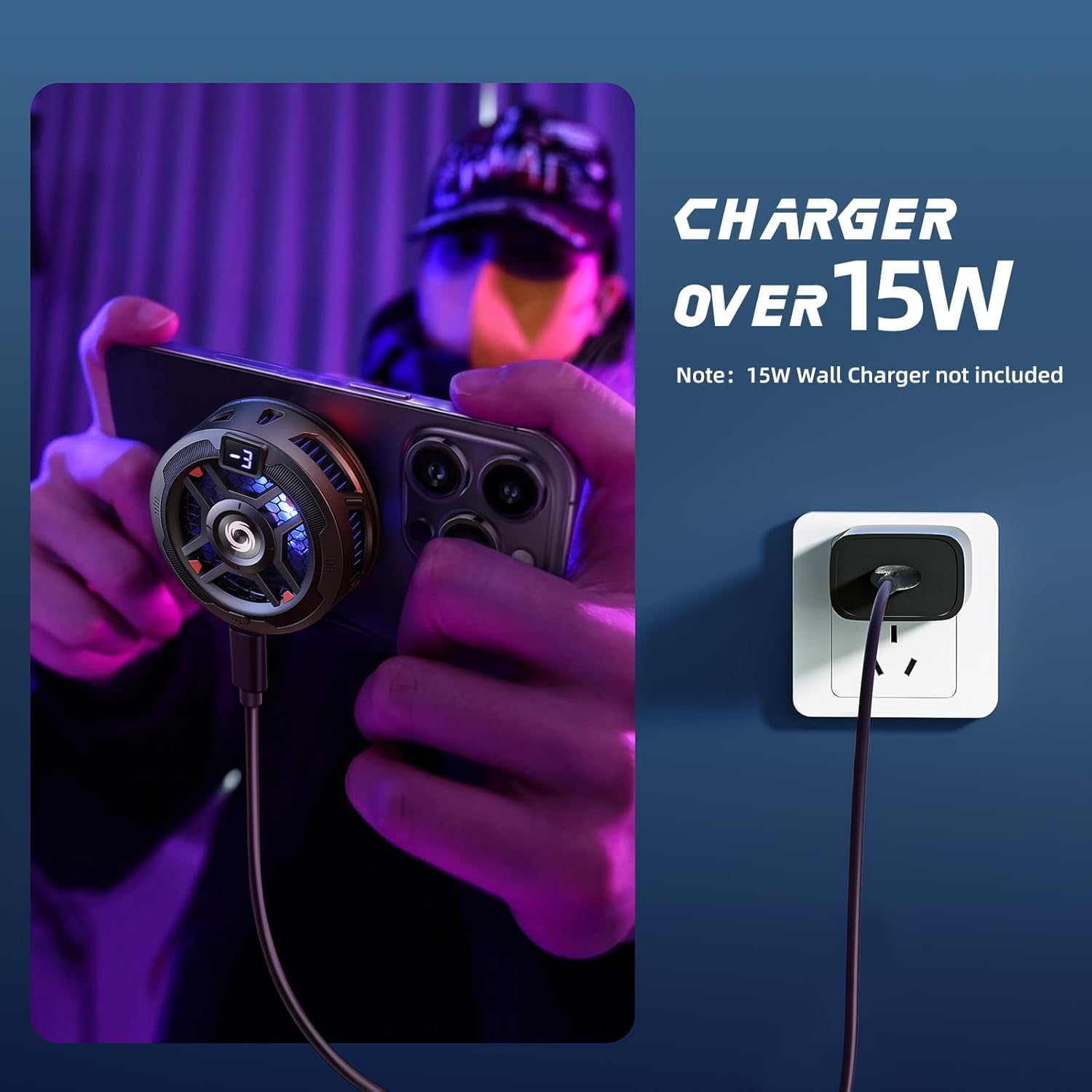 Magnetic Semiconductor Phone Cooler for Gaming & Live Streaming