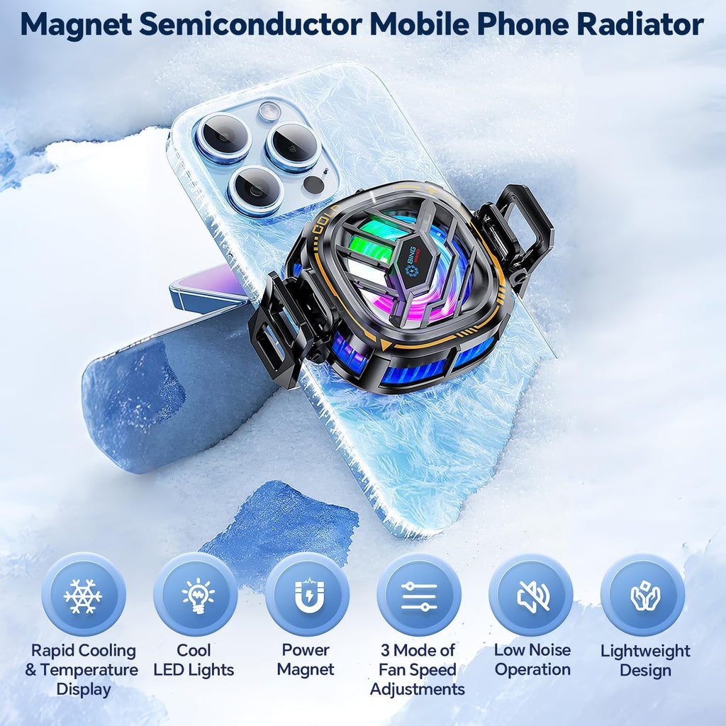 Portable Magnetic Phone Cooler for Gaming & Live Streaming