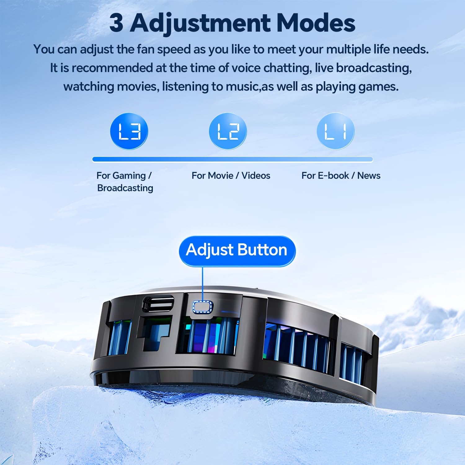 Portable Magnetic Phone Cooler for Gaming & Live Streaming
