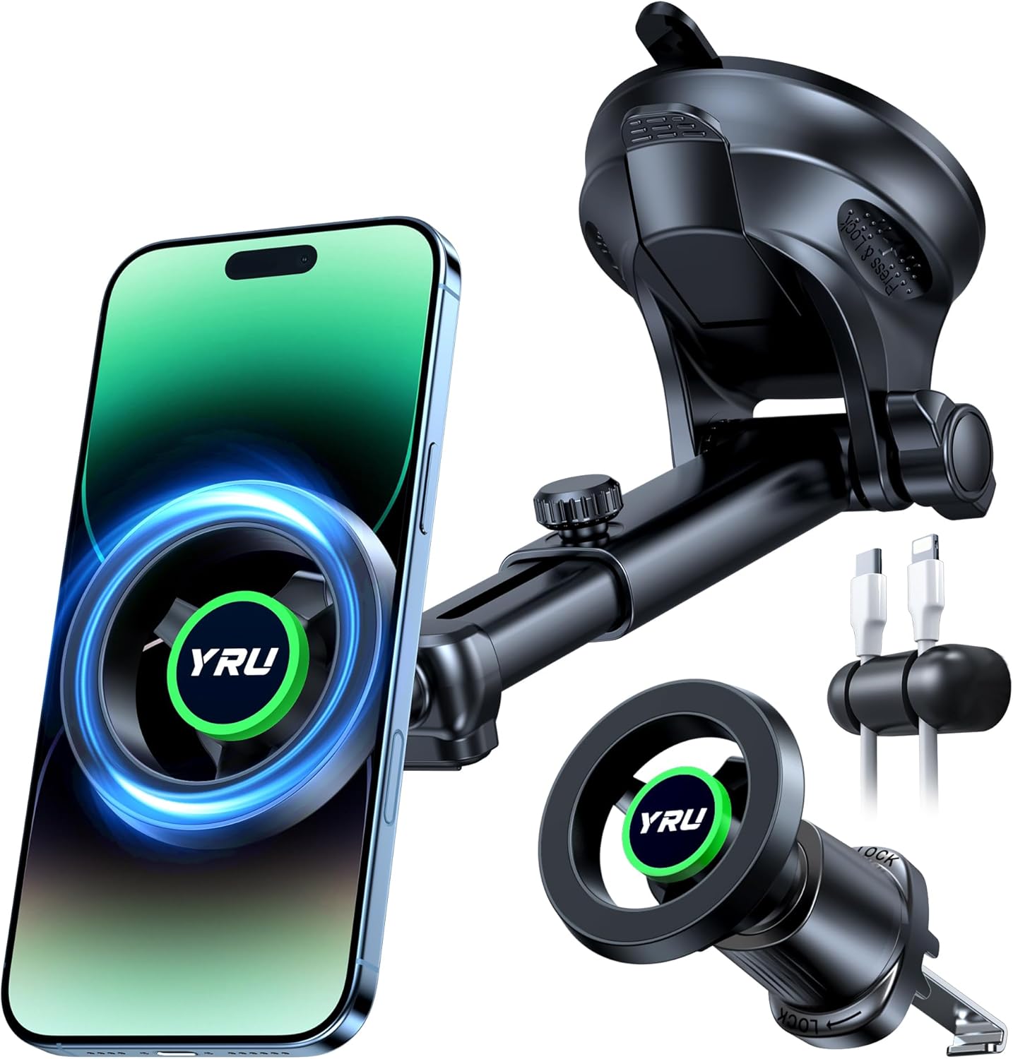 Ultra Grip MagSafe Car Mount – 360° Phone Holder