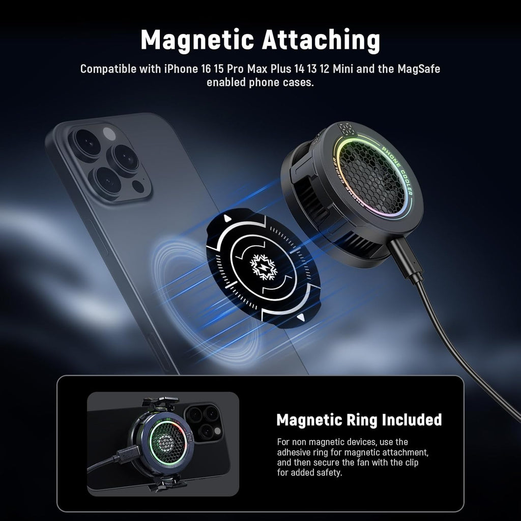 ArcticCool Magnetic Phone Cooler – Instant Cooling for Gaming & Streaming