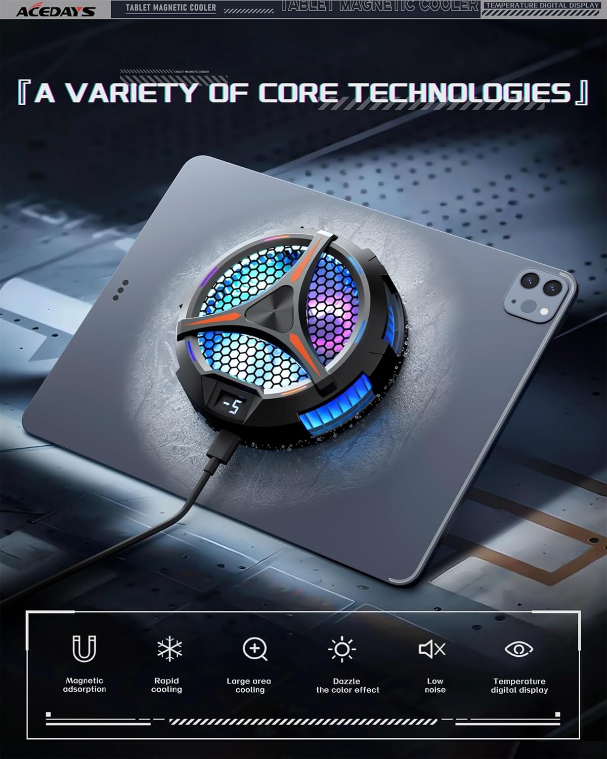 Universal Mobile Phone Cooler with Temperature Display