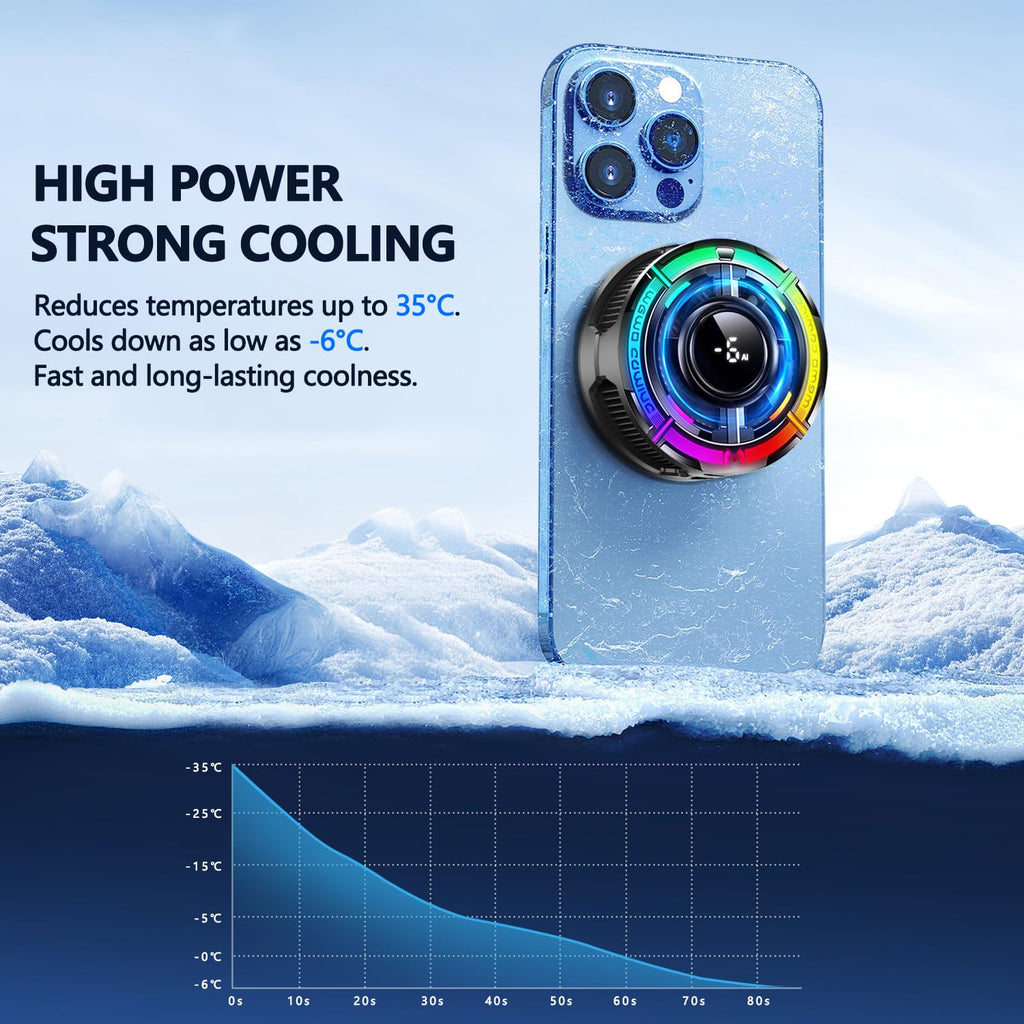 MagSafe Portable Mobile Phone Cooler for Gaming & Streaming