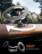 ANDERY MagSafe Car Phone Holder – 360° Bendable Magnetic Mount