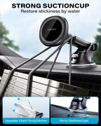 APPS2Car MagSafe Car Mount – Suction Dashboard Holder