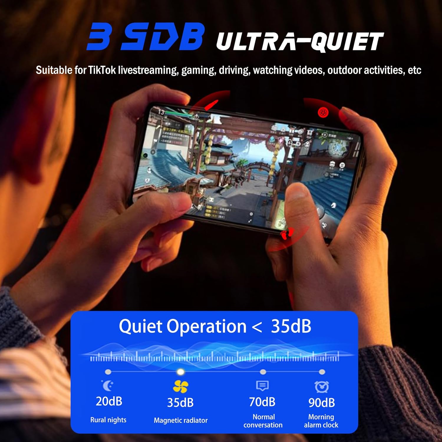 Magnetic Semiconductor Phone Cooler for Gaming & Live Streaming
