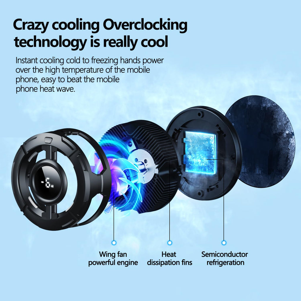 MagSafe Portable Mobile Phone Cooler for Gaming & Streaming