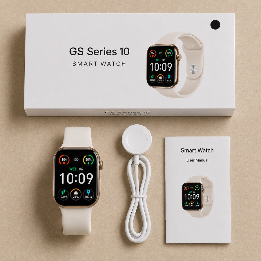 GS Series 10 AMOLED Smart Watch – Bluetooth Calling | Premium AMOLED Display